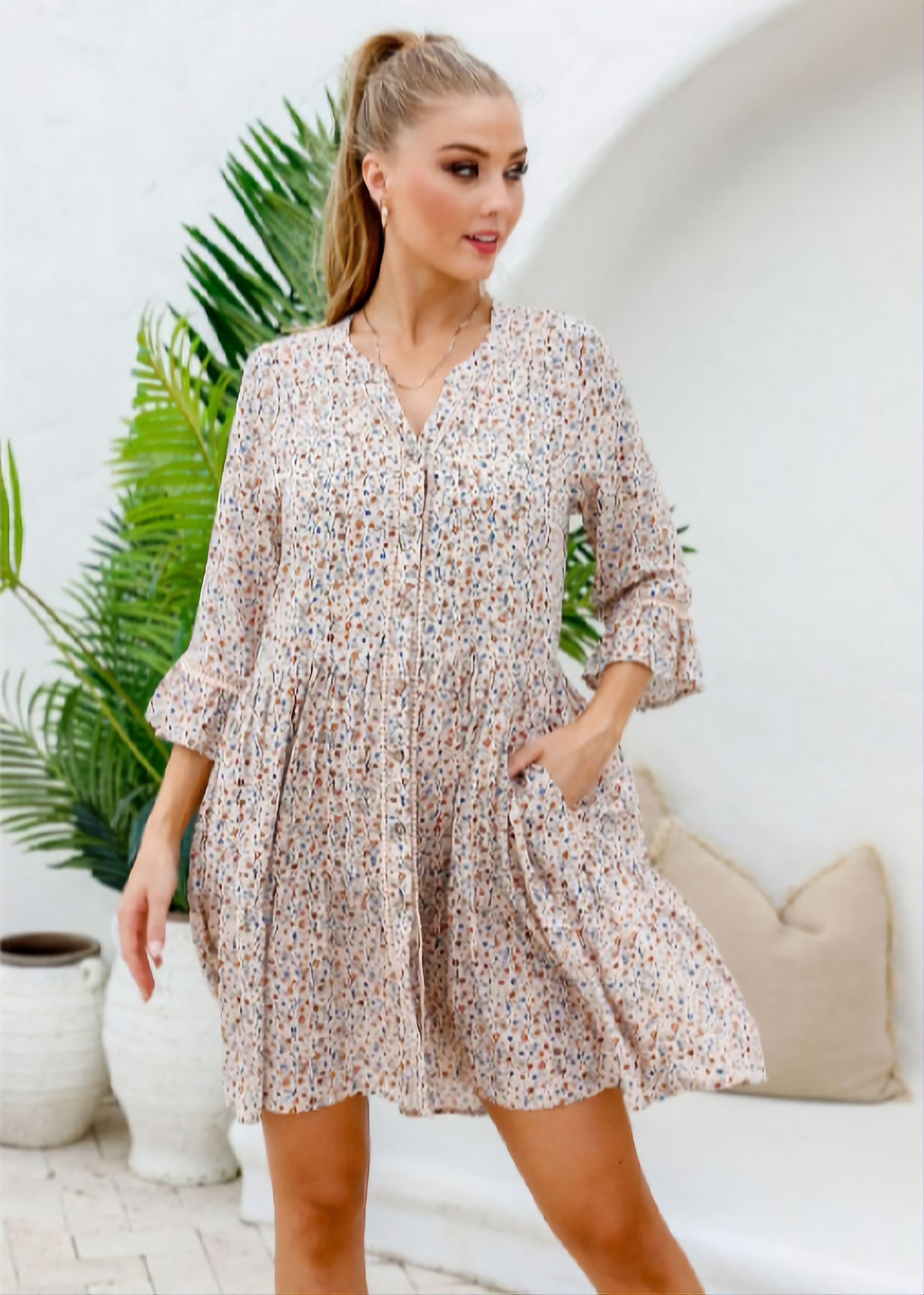 Lily Beach Smock Dress